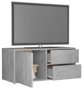 Móvel de TV 80x34x36 cm derivados de madeira cinzento cimento