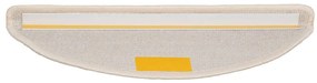 Tapetes de escada 15 pcs 56x17x3 cm branco