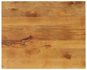 vidaXL Tampo de mesa retangular 90x80x2,5 cm mangueira maciça