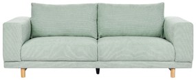 Sofá de 3 lugares em bombazina verde menta NIVALA Beliani