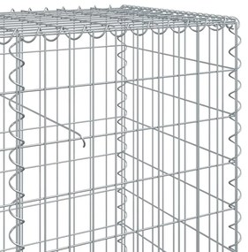 Cesto gabião com cobertura 700x50x100 cm ferro galvanizado