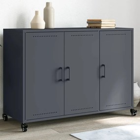 vidaXL Aparador 100,5x39x72 cm aço antracite