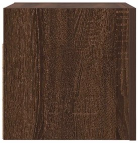 Móveis de TV de parede 4pcs 30,5x30x30 cm cor carvalho castanho