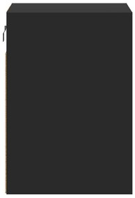 Móvel de parede para TV com luzes LED 41x31x45 cm preto
