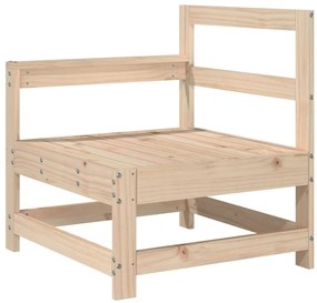 5 pcs conjunto de sofás para jardim madeira de pinho maciça