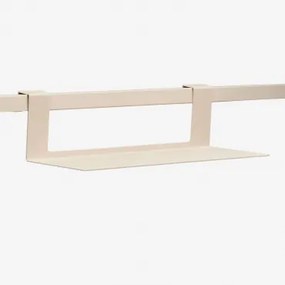 Prateleira Com Ganchos Para Cozinha Modular De Exterior Em Aço Rivana Tapioca Bege & ↔︎ 30 Cm - Sklum