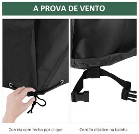 Outsunny Capa Protetora para Móveis de Jardim 154x94x66cm Cobertura de