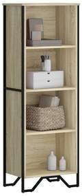 Estante 50x31x137,5 cm derivados de madeira carvalho sonoma