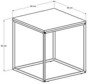 Mesa de Apoio Shp-950-Oo-1 – Nogueira – 50x52x50 cm | Tribo Home