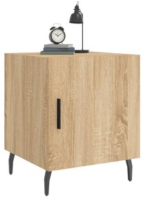 Mesa cabeceira 2pcs 40x40x50cm deriv. madeira carvalho sonoma