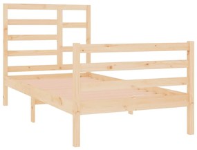 Estrutura de cama solteiro 90x190 cm madeira maciça