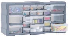 Caixa organizadora com 22 gavetas 49x16x25,5 cm