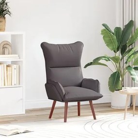 Cadeira Relaxante vidaXL Cinza em Couro Sintético