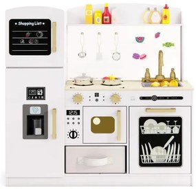 Cavalete de arte infantil ajustável em altura com banco e quadro branco magnético - cinza