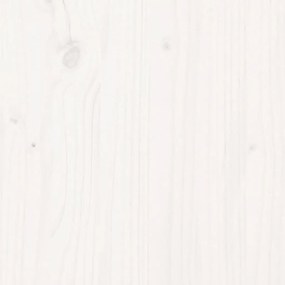 7pcs conjunto lounge jardim c/ almofadões madeira maciça branco