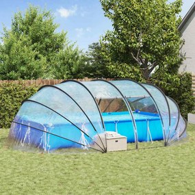 vidaXL Tenda de Piscina Domo Transparente 538 x 440 x 204 cm PVC