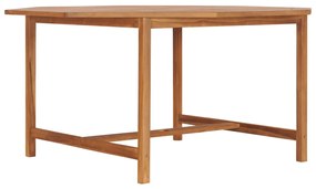vidaXL Mesa de jardim 150x150x75 cm madeira de teca maciça