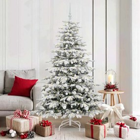 vidaXL Árvore de Natal Articulada Artificial Branco 180 cm PE e PVC