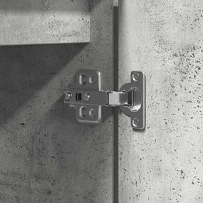 Móvel de TV Cinzento de Cimento 100x38x49 cm Madeira Engenheirada