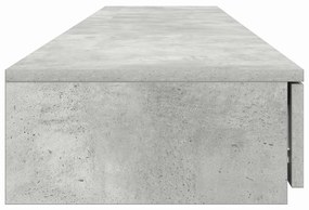 Gavetas para cama vidaXL Cinza Concreto 200x36,5x16,5 cm Madeira de En