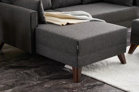 Sofá-Cama de Canto Bella – Antracite – 205 cm x 85 cm x 81 cm