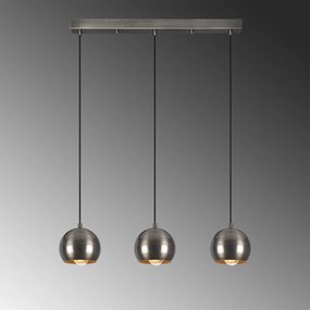Candeeiro de Teto Berceste – Platina – 65 x 15 cm