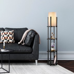 Candeeiro de Chão 7111 – Preto – 25 x 25 x 130 cm