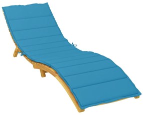 Almofadão p/ espreguiçadeira 200x50x3 cm tecido oxford azul