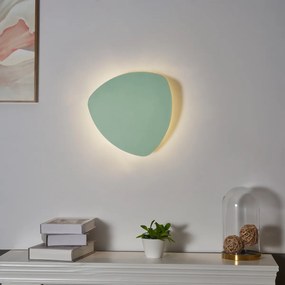 Candeeiro de parede de design verde orgânico 32cm 2-luzes - Pulley