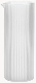 Jarro de vidro artesanal com relevo canelado Ripple, 400 ml