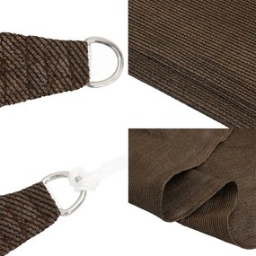 Para-sol estilo vela 160 g/m² 3,6x3,6x3,6 m PEAD preto