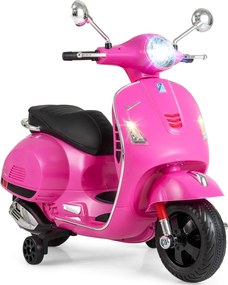 Mota elétrica para crianças 12V com motor duplo e 4 rodas Música Buzina para crianças de 3 a 6 anos Rosa