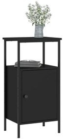 Mesa de Cabeceira - Preto - 41x31x80 cm