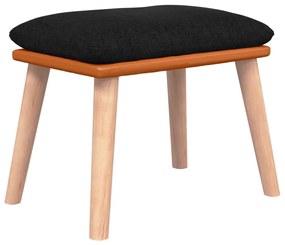 Cadeira de baloiço com banco tecido cor preto