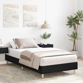 Cama vidaXL 120x200 cm em Madeira de Carvalho Preta