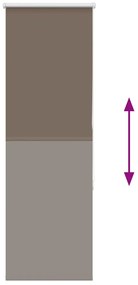 Persiana de enrolar 60x175 cm largura tecido 55,7 cm poliéster