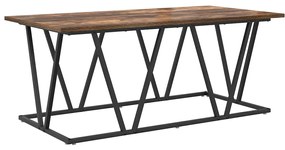 Mesa de Café vidaXL Carvalho Fumado 100x50x40 cm Madeira de Engenharia