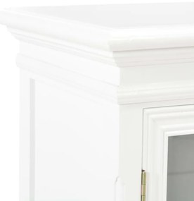 Aparador 70x28x70 cm madeira de pinho maciça branco