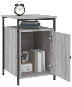 Mesas cabeceira 2 pcs 40x42x60cm deriv. madeira cinzento sonoma