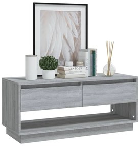 Móvel de TV 102x41x44 cm derivados de madeira cinzento sonoma
