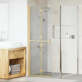vidaXL Parede de chuveiro walk-in Ouro 90 x 6.5 x 190 cm