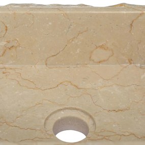 Lavatório 30x30x13 mármore cor creme