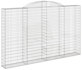 Cestos gabião arqueados 8pcs 300x30x180/200cm ferro galvanizado