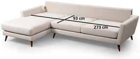 Sofá-Cama de Canto Mayorka – Bege – 303 x 168 x 93 cm