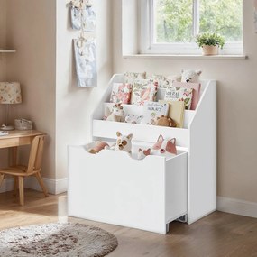 Estante infantil de arrumação 29,5 x 62,5 x 70 cm branca