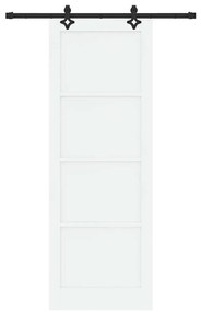 Porta Deslizante vidaXL com Conjunto de Hardware 'ORKDAL'Madeira Sólid