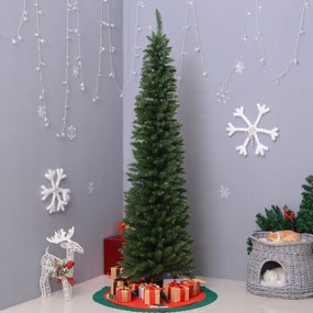 HOMCOM Árvore de Natal Artificial 210cm Ignífugo com 499 Pontas de Ram