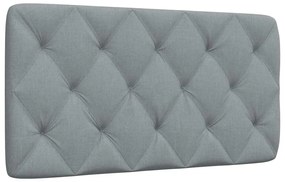 vidaXL Almofadão de cabeceira 100 cm tecido cinzento-claro