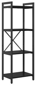 Estante Carvalho preto 40 x 30 x 118 cm Madeira processada