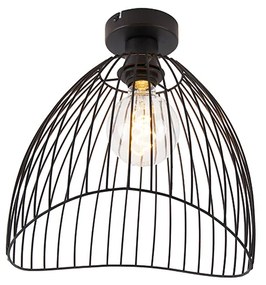 Candeeiro de teto design preto 29 cm - Pua Design